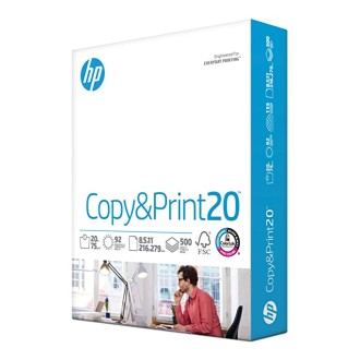 HP Printer Paper | 8.5 x 11 Paper | Copy &Print 20 lb | 1 Ream Case - 500 Sheets| 92 Bright | Made in USA - FSC Certified | 200060